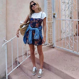 Floral Satin Mini Dress