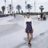 Floral Satin Mini Dress