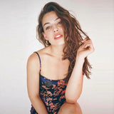 Floral Satin Mini Dress