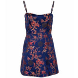 Floral Satin Mini Dress