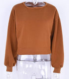 Drop Shoulder Khaki Pullover Sweater