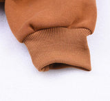 Drop Shoulder Khaki Pullover Sweater