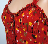 Red Floral Dress