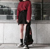 Oversized Long Sleeve Striped Shirt