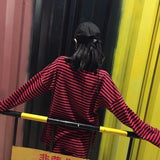 Oversized Long Sleeve Striped Shirt