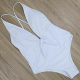 Solid Spaghetti Strap Monokini