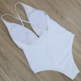 Solid Spaghetti Strap Monokini