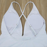 Solid Spaghetti Strap Monokini