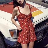 Ruffled Floral Summer Dress