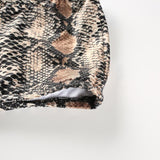 Snake Skin Printed Tube Top