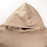 Puff Sleeve Oversized Camel Hoodie