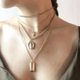 Virgin Mary 3 Piece Pendant Chain
