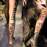"No After Party" Silk Stockings