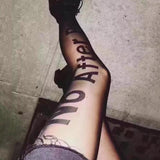 "No After Party" Silk Stockings