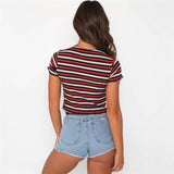 Striped Knitted Top