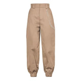 High Waisted Straight Trouser With Chain
