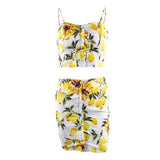 Lemon Cami Top & Skirt (2 Pc Set)