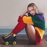Oversized Rainbow Sweater