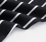 High Waisted Vertical Striped Trousers