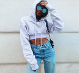 Oversized Sleeve Cropped Sweater