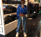 Oversized Sleeve Cropped Sweater