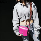 Oversized Sleeve Cropped Sweater