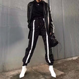 High Waisted Single Stripe Trouser