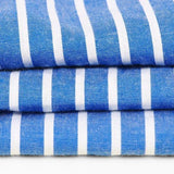Poplin Linen Striped Summer Dress