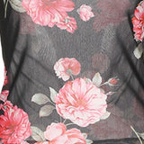 Floral Printed Meshed Top