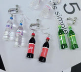 Evian Water Earrings