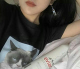 Evian Water Earrings