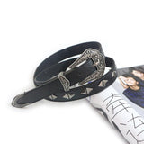 Vintage Embroidered Leather Belt
