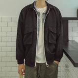 Corduroy Zip Up Jacket