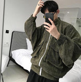 Corduroy Zip Up Jacket