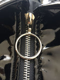 Black Patent Leather Jacket With Choker