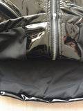 Black Patent Leather Jacket With Choker