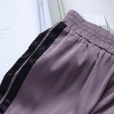 Satin Striped Trousers