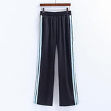 Satin Striped Trousers