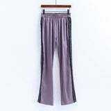 Satin Striped Trousers