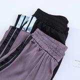 Satin Striped Trousers