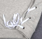 Side Lace Cropped Pullover