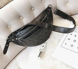 Classic Black Leather Belt Bag