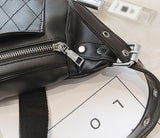 Classic Black Leather Belt Bag