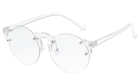 Transparent Round Club Glasses