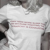 "WOMEN NEED MORE SLEEP THAN MEN" Tee