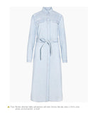 Denim Long Button Up Dress