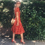 Spring Flower Maxi Dress