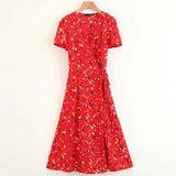 Spring Flower Maxi Dress