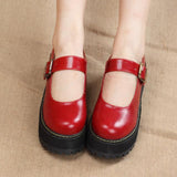 Mary Jane Ankle Strap Platforms