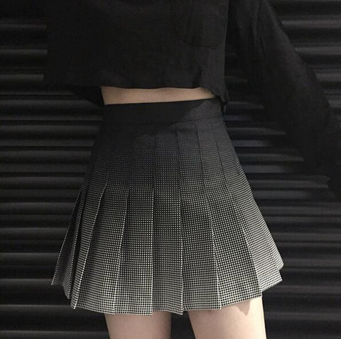 Gradient Grid Skirts
